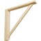 Ekena Millwork 2 1/2"W x 17 3/4"D x 17 1/4"H Traditional Shelf Bracket, Maple BKT02X17X17TRMA - alternate 1